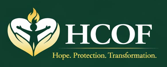 HCOF logo on green background
